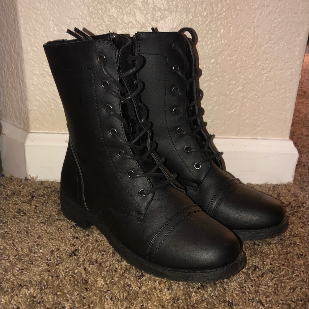 Black Combat Boots